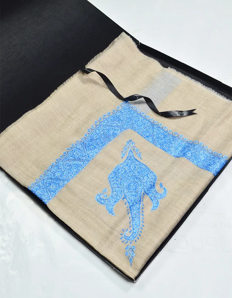 Mussar Rumaal Small Naqsha Off White RS00165