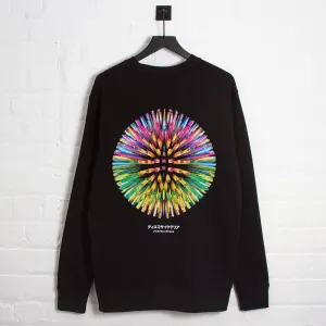 Orb 031 Disco Psychedelia Back Print - Sweatshirt - Black