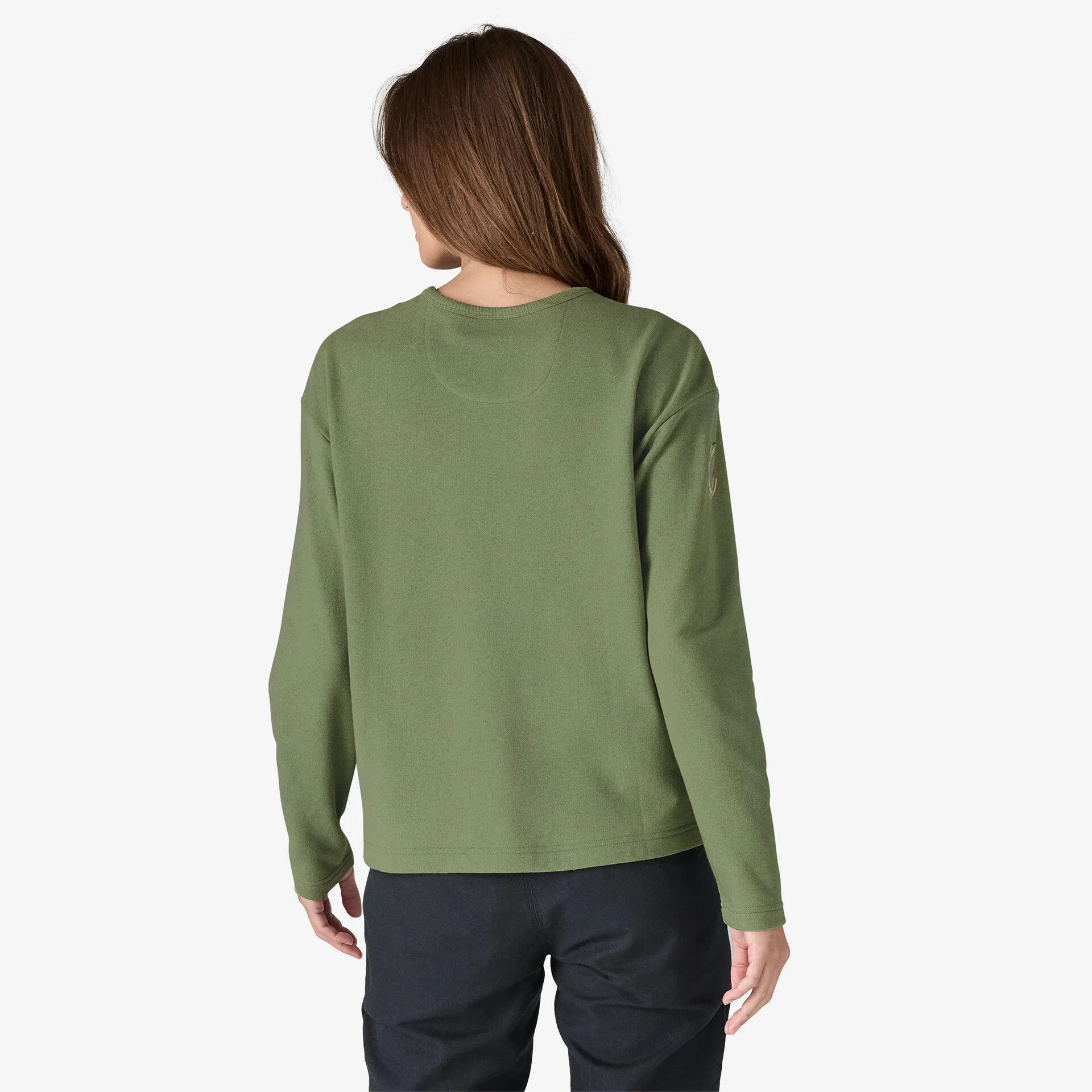Patagonia Women's Lightweight Unity Fitz Wildrise Crew - TERRAIN GREEN