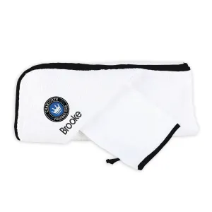 Personalized Charlotte FC Hooded Towel & Wash Mitt Set