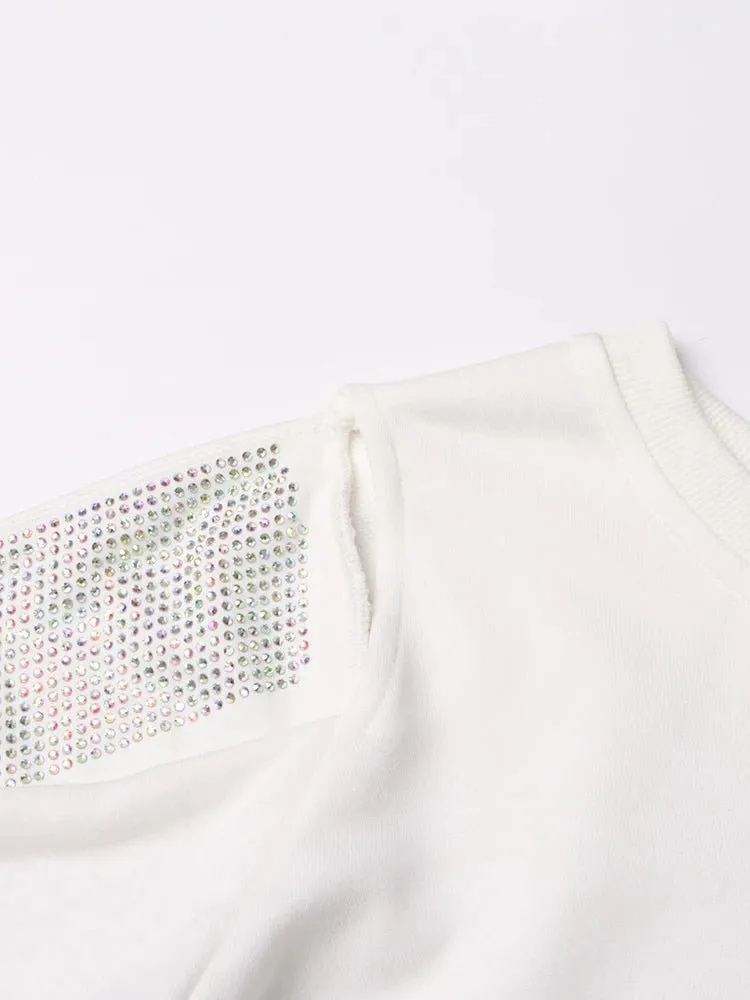 Pre Order:  Rhinestones Long Sleeve Top