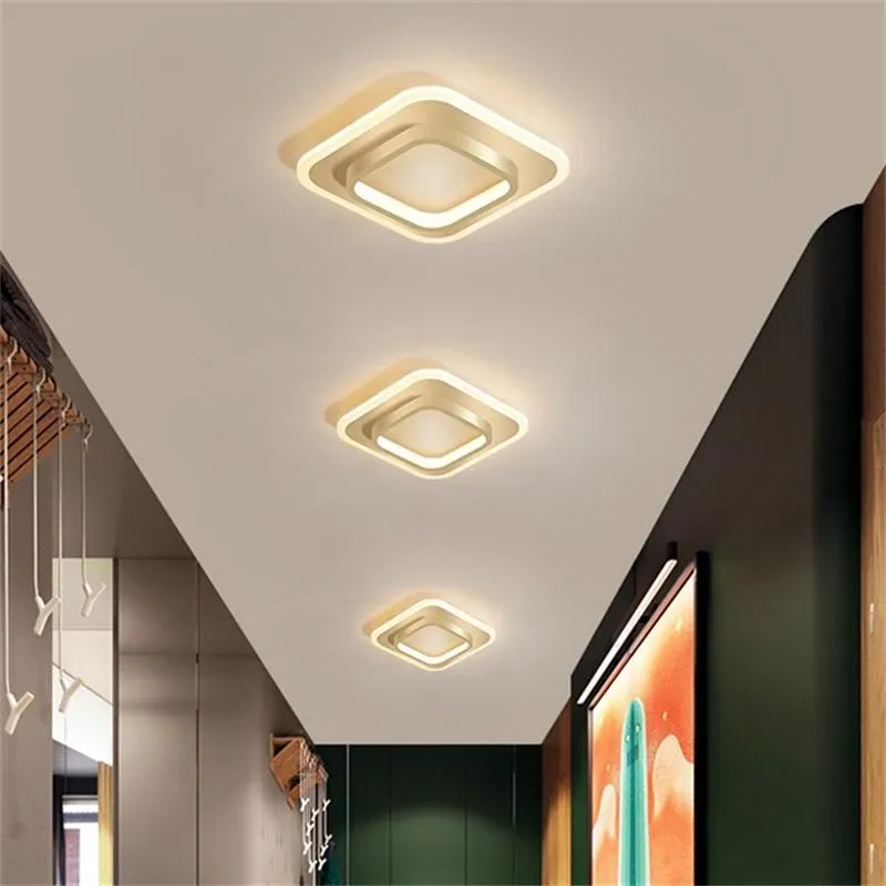 QIYI Karnar Modern LED Ceiling Lights Round Square Design