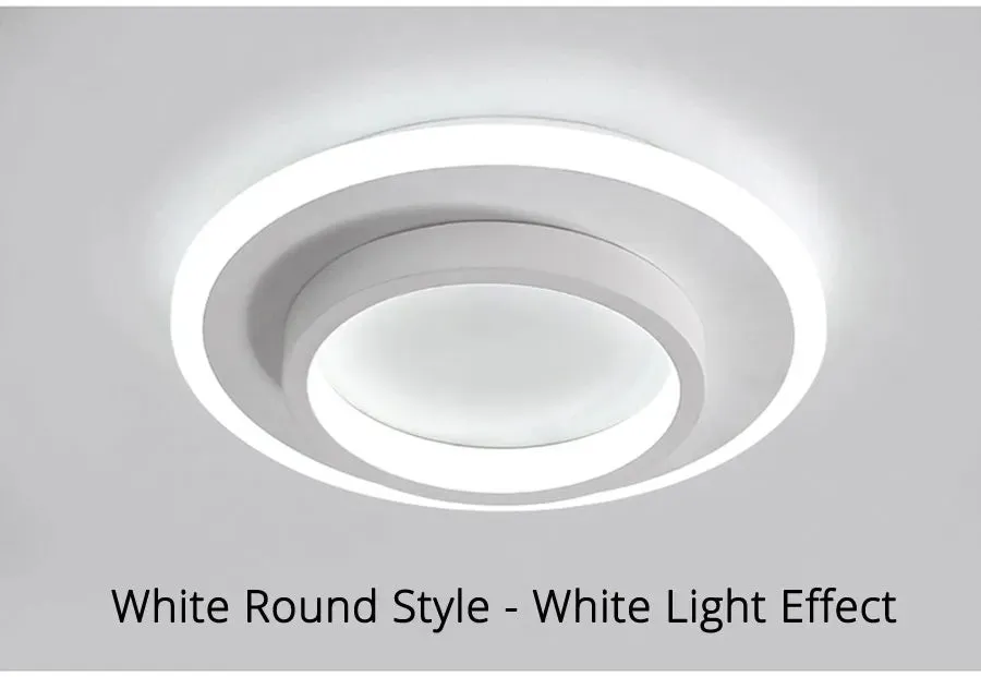 QIYI Karnar Modern LED Ceiling Lights Round Square Design