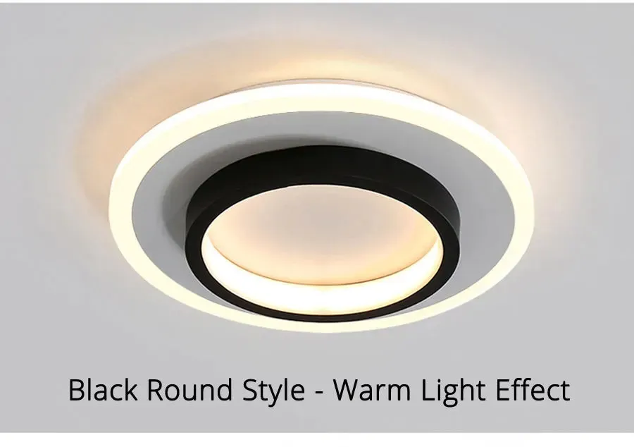 QIYI Karnar Modern LED Ceiling Lights Round Square Design