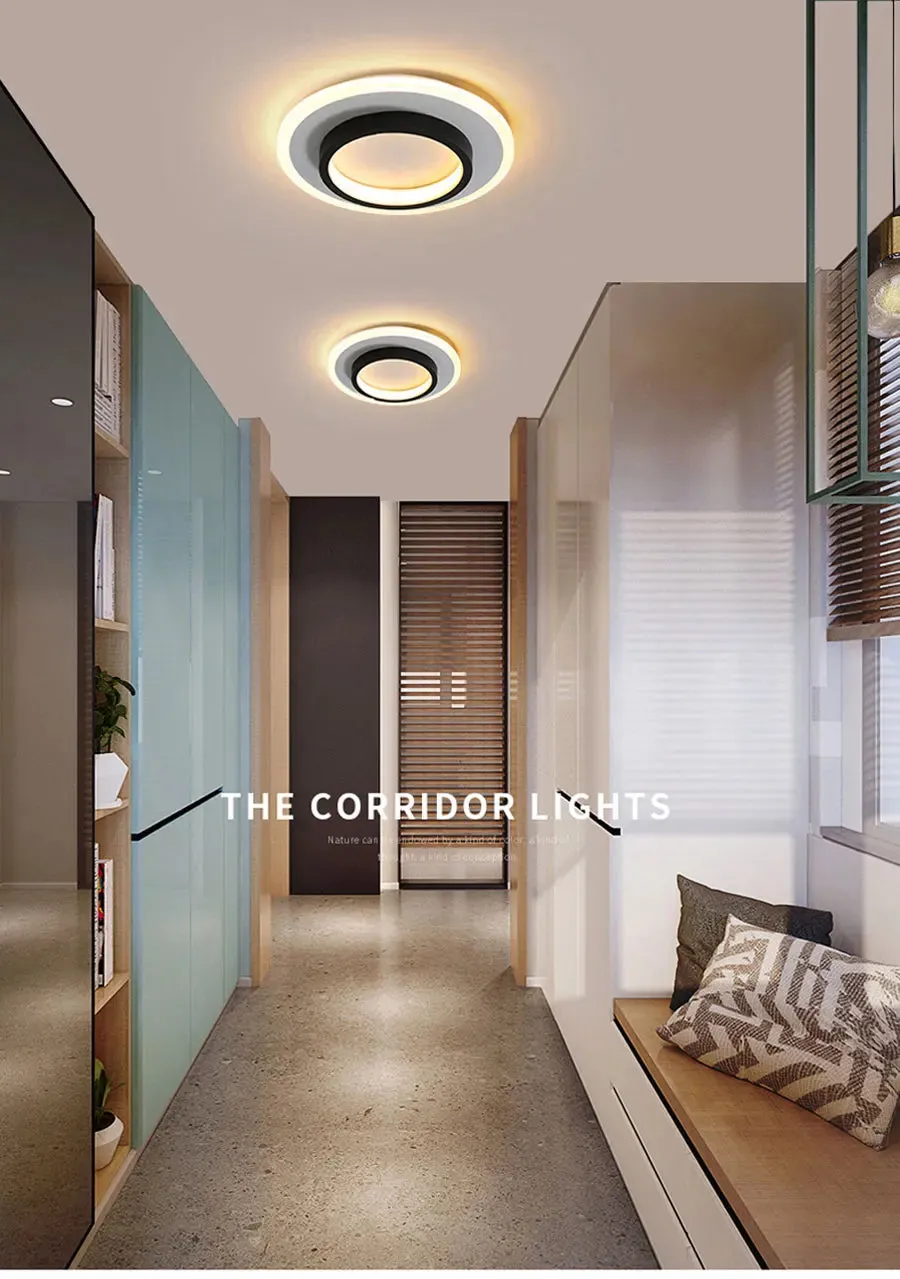 QIYI Karnar Modern LED Ceiling Lights Round Square Design