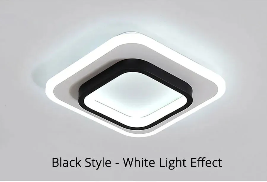 QIYI Karnar Modern LED Ceiling Lights Round Square Design