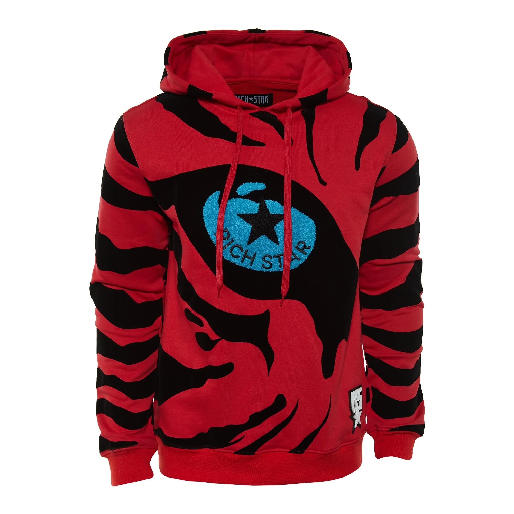 Rich Star Eye Of The Tiger Hoody Mens Style : R5230186-Red