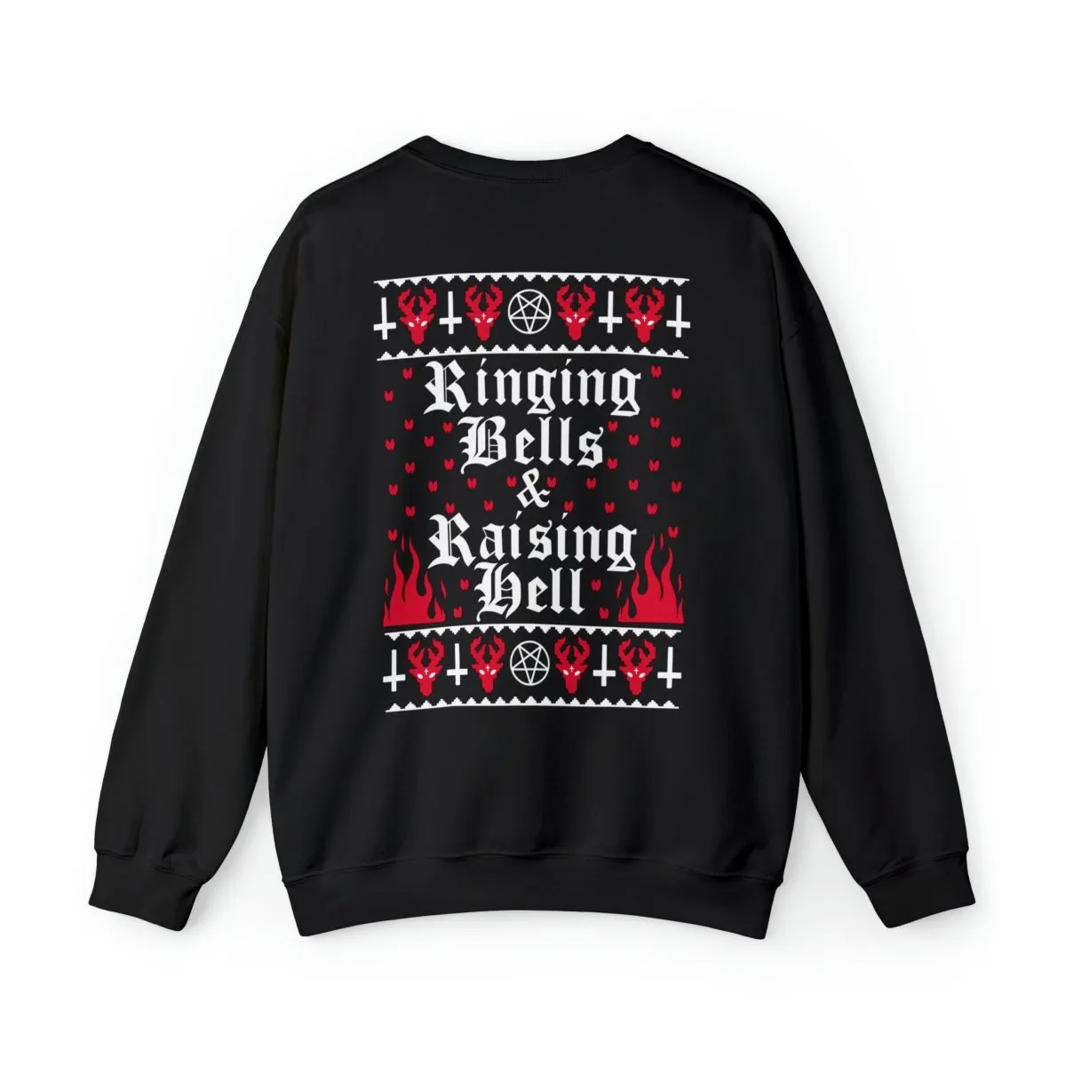 Ringing Bells and Raising Hell Christmas Crewneck Sweatshirt