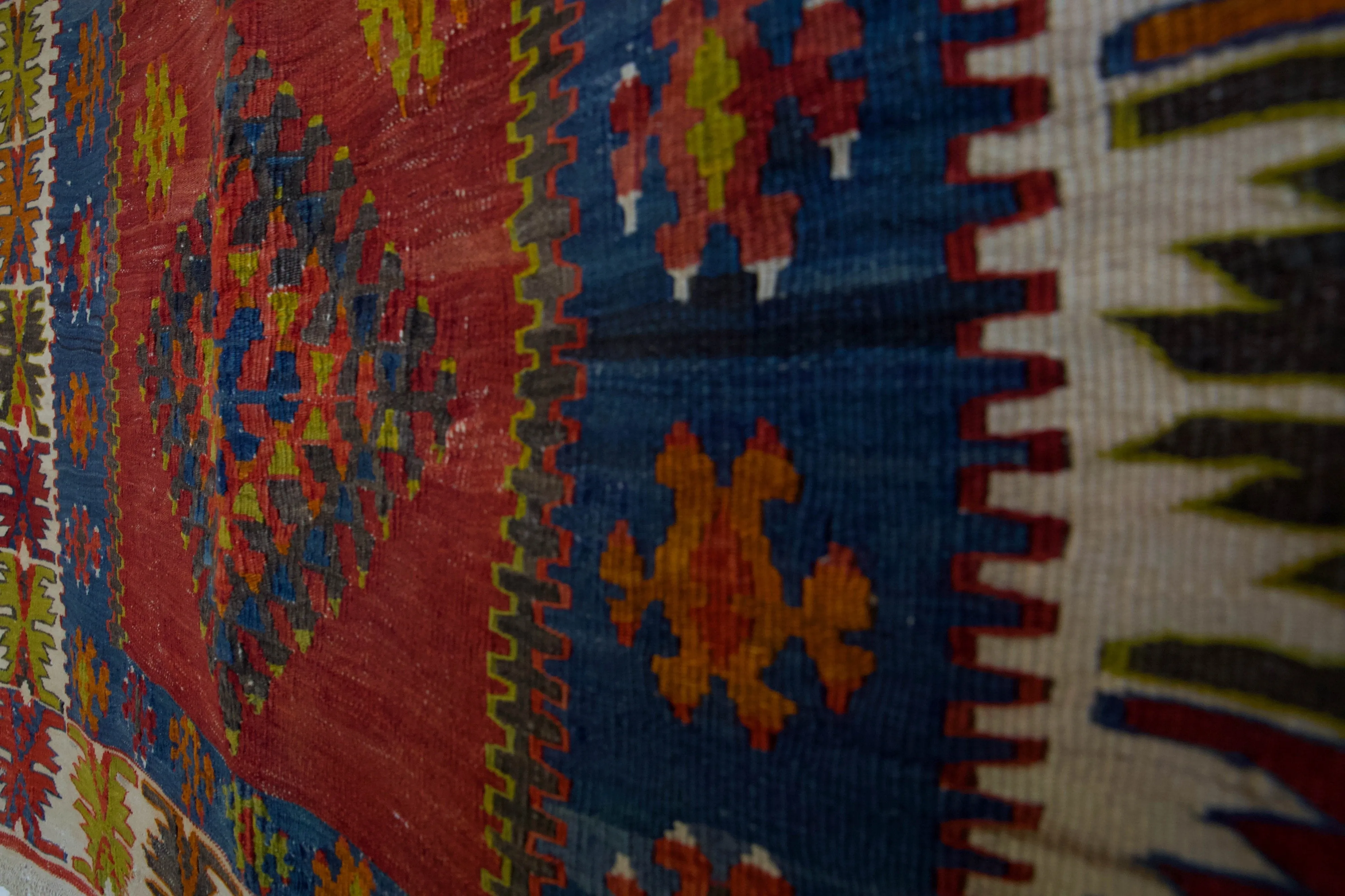 Semi-Antique Kayseri Develi Kilim Rug