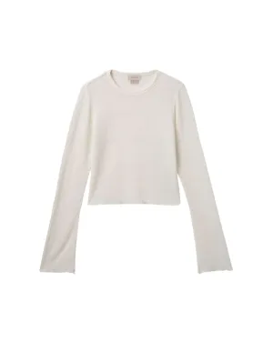Sheer L/S Knit Top