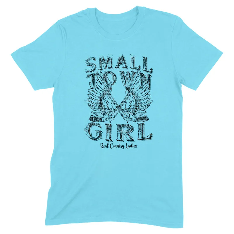 Small Town Girl Black Print Front Apparel
