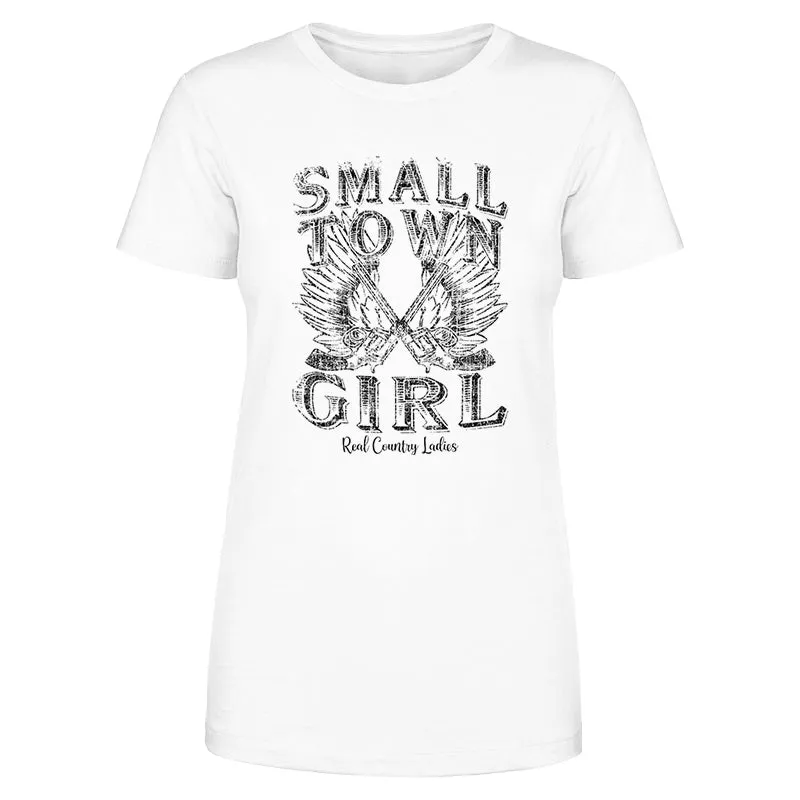 Small Town Girl Black Print Front Apparel