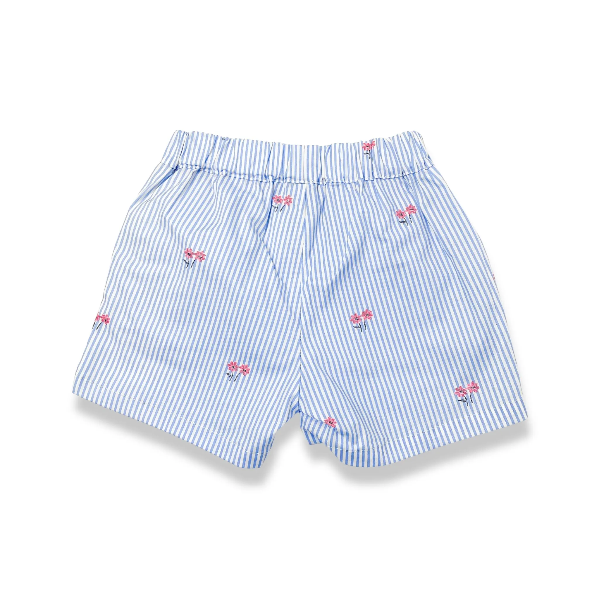 Stripe Floral Shorts
