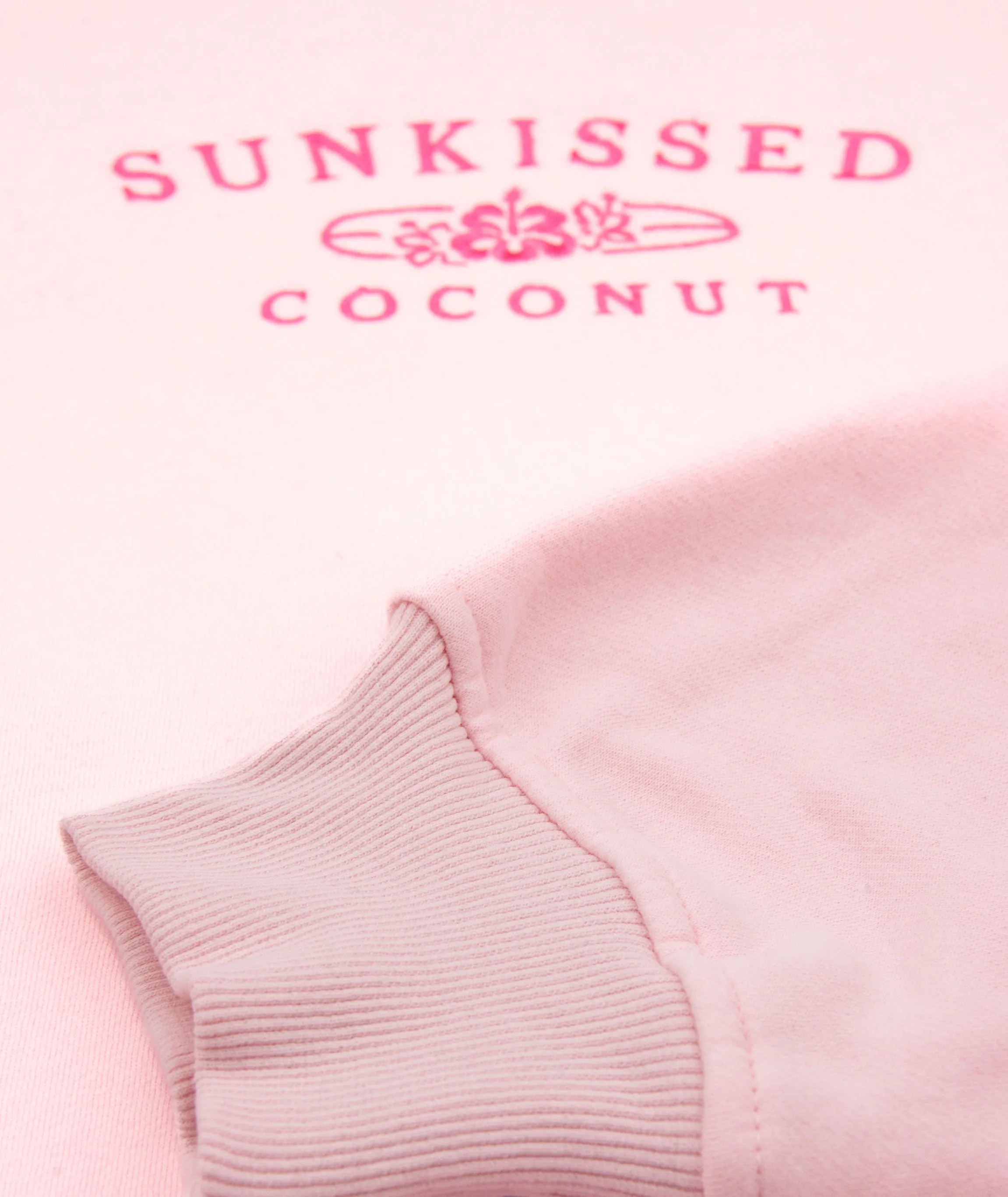 Sunkissed Coconut Juniors Embroidered Logo Sweatshirt