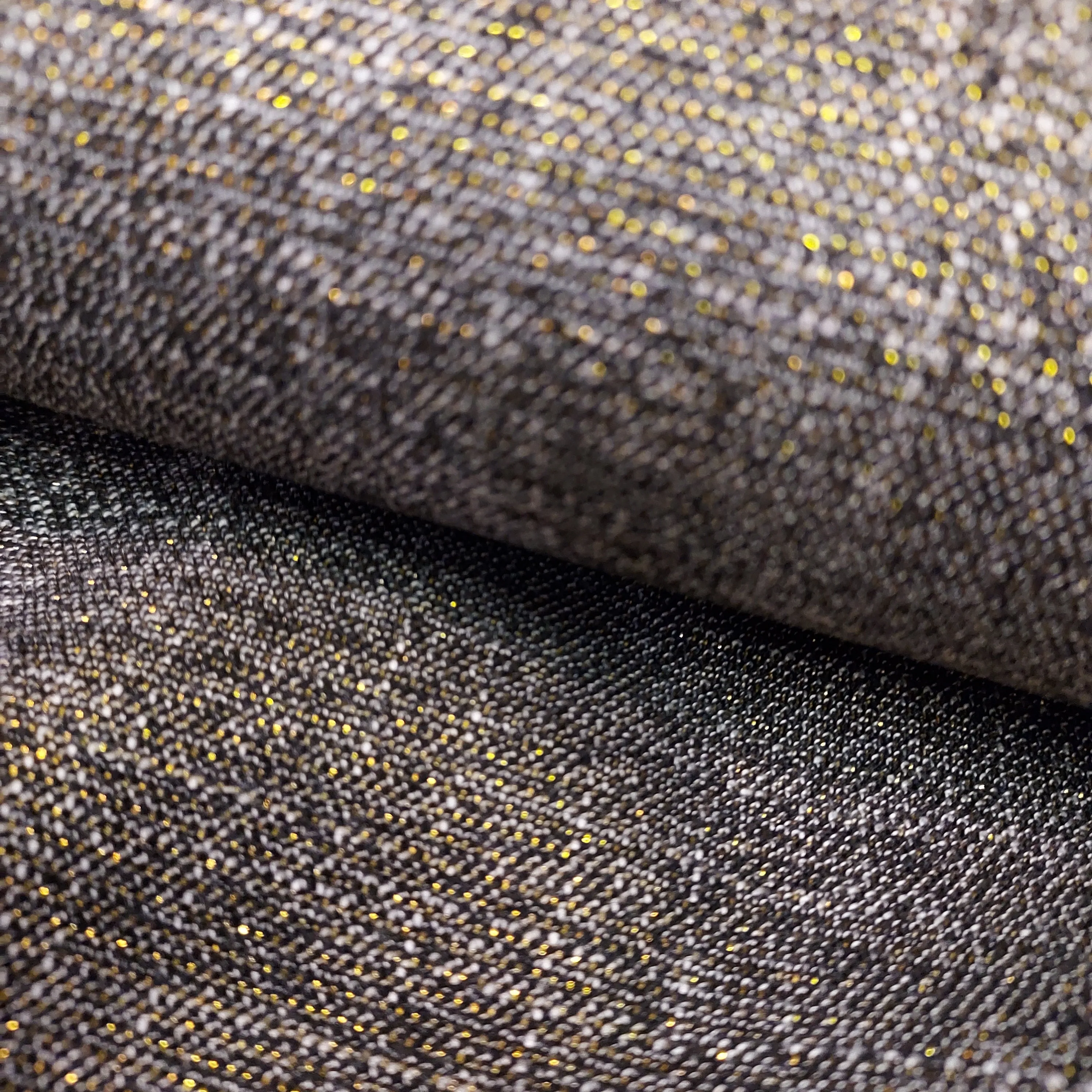 TX Lurex Suiting Gold Polyester Fabric