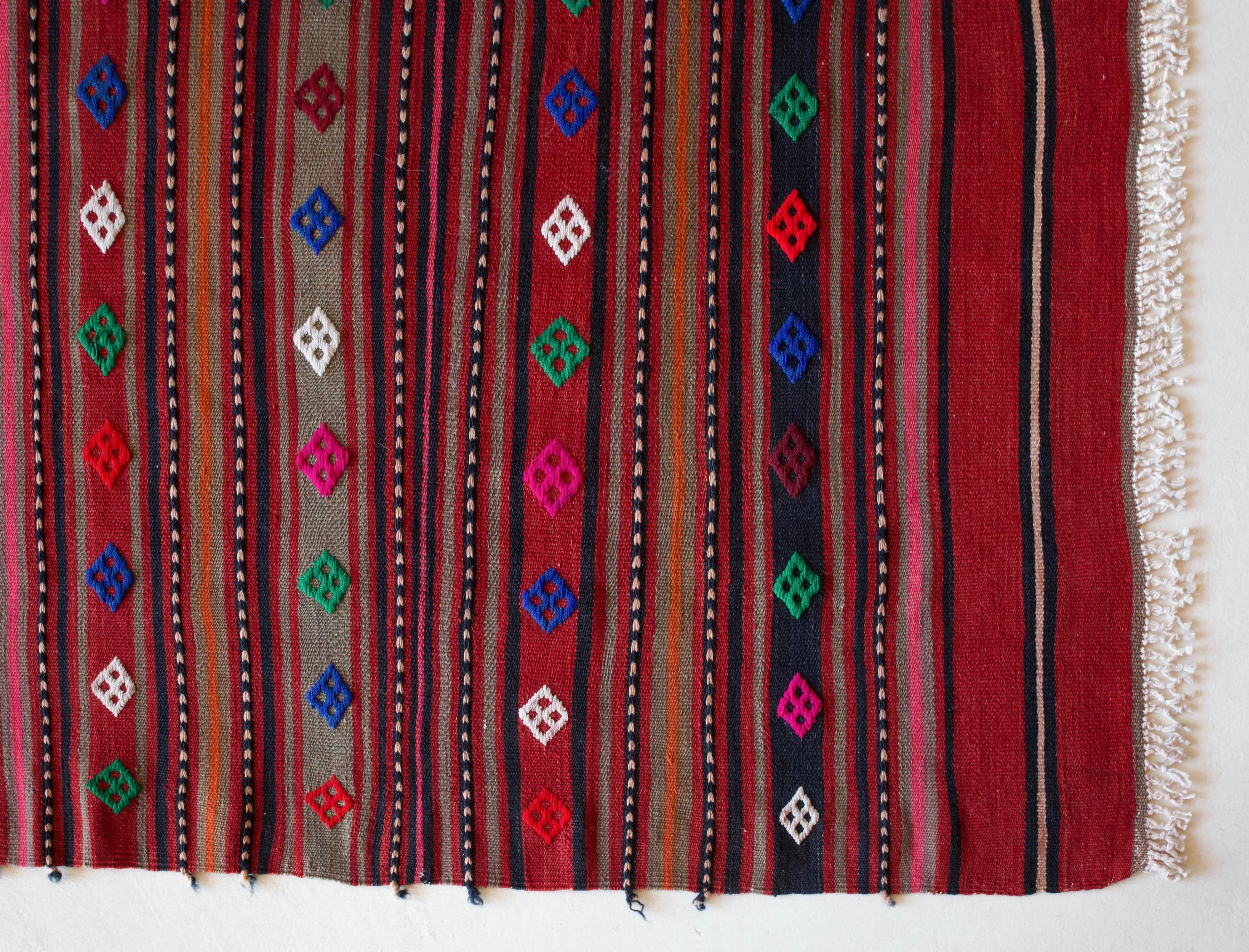Vintage Mini Turkish Kilim Rug 3'4"x5'7"