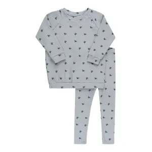 WAFFLE OLIVE COLLECTION-SET-BLUE